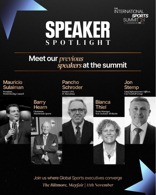 Speaker spotlight graphic listing previous summit speakers.